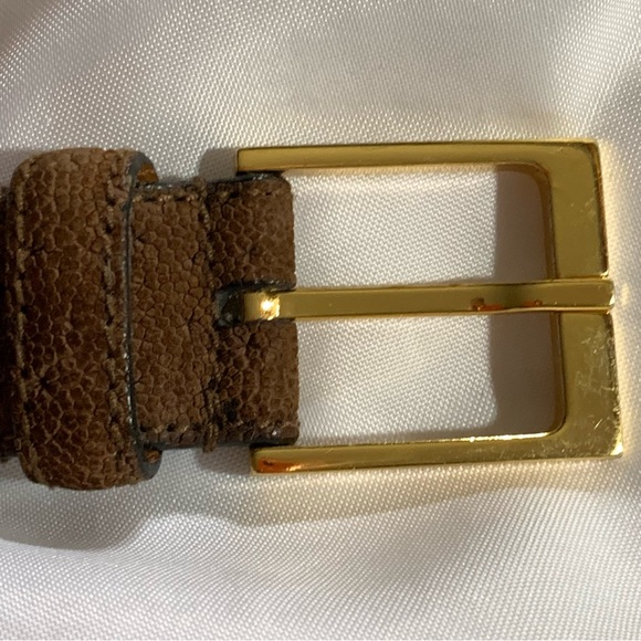 SAINT LAURENT PARIS YSL brown suede BELT 38" - Picture 3 of 11